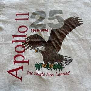 Vintage NASA Apollo 11 Shirt Mens M Eagle Has Landed 1969-1994